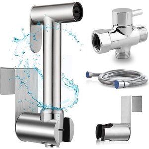 Stainless Steel Bidet Sprayer Kit for Toilet - Handheld Bidet Sprayer